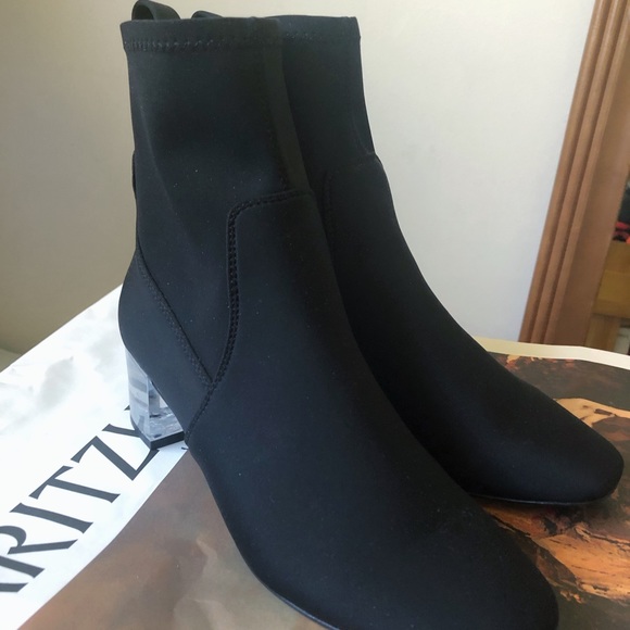 Transparent Mid Ankle Heel Boots - Picture 5 of 6